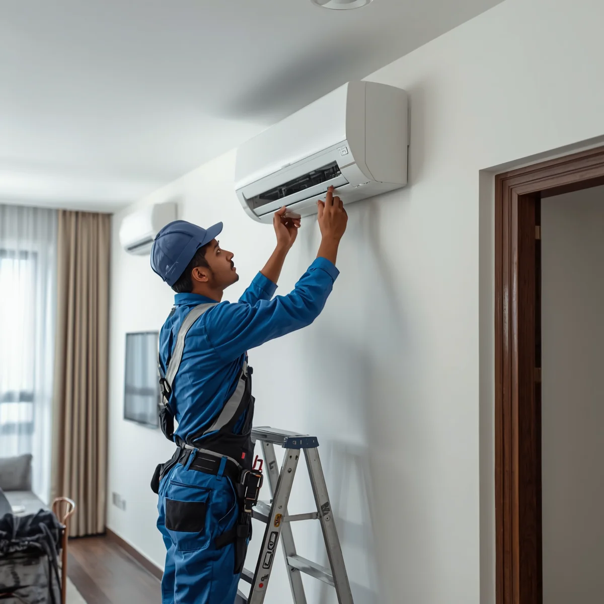 AC installation service in Dhaka — split AC mounting by Reliable AC Service Ltd.