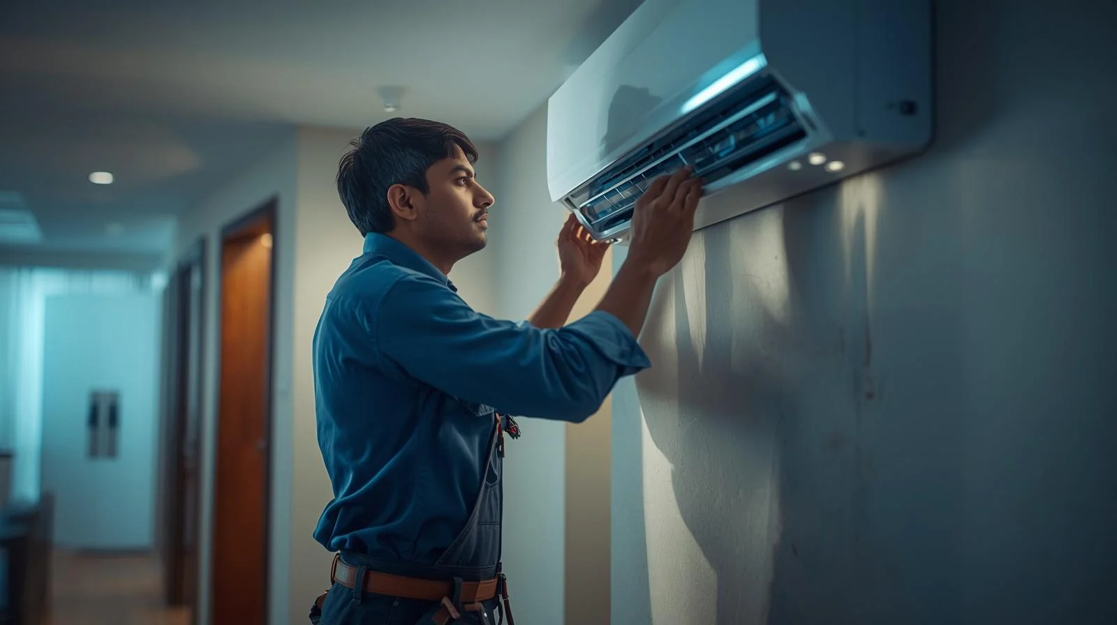 AC repair service in Dhaka by Reliable AC Service Ltd. technician