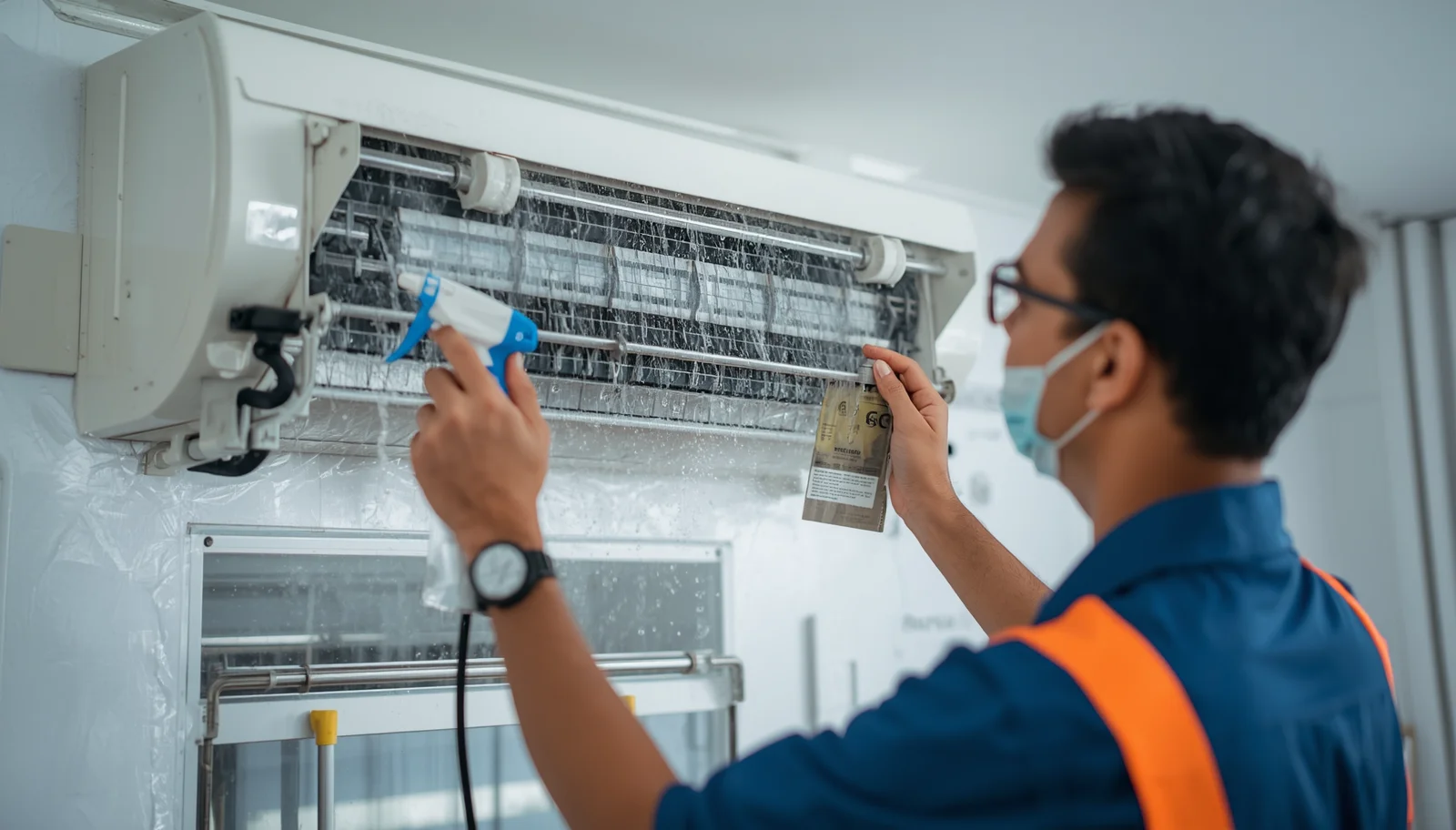 Inverter AC cleaning service Dhaka